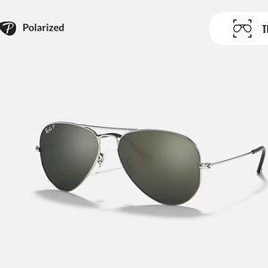 Ray-Ban Polarized Aviator Sunglasses Grey RB3025 😎